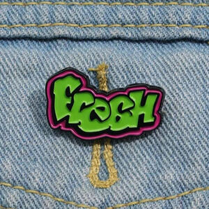 Fresh prince TV show retro vintage collectors pin brooch enamel charm purse bag